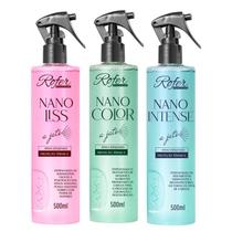 Kit C/ 3 Nano Liss+ nano Color + Nano Intense Rofer 3x500ml