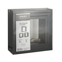 Kit c/ 3 nicho leve decorare preto prat-k