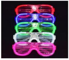 Kit C/ 3 Óculos Led Neon Luminoso Festas Baladas Rave