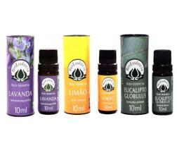 Kit C/3 Óleo Essencial Lavanda, Limão Siciliano e Eucalipto Globulus Bioessência