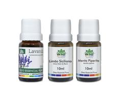 Kit C/3 Óleo Essencial Lavanda, Limão Siciliano e Menta Piperita WNF