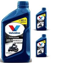 KIT C/3 Óleo Valvoline 20w50 Sl Semissintetico Ma2 4t MOTO 1l