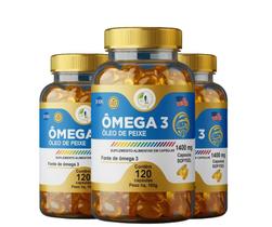 KIT C/3 Ômega 3 EPA DHA IFOS 120 Cáps 1000mg Fits Life KIT C/3 Ômega 3 EPA DHA IFOS 120 Cáps 1000mg Fits Life