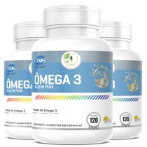 KIT C/3 Ômega 3 EPA DHA Premium 120 Cápsulas SoftGel - Fits Life