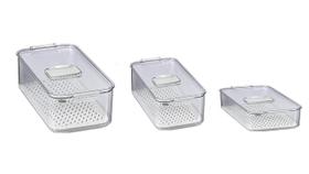 Kit C/3 Organizador P/Geladeira ZipClip C/Escorredor -Yangzi Kit C/3 Organizador P/Geladeira ZipClip C/Escorredor -Yangzi