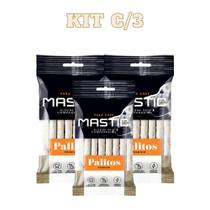 Kit C/3 Osso Mastig Palito Natural Para Cães 10mmx5