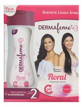 Kit c/ 3 Pack Sabonete Liquido Intimo Floral Dermafeme Kit c/ 3 Pack Sabonete Liquido Intimo Floral Dermafeme