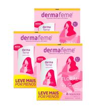 Kit c/ 3 Packs - Sabonete Íntimo Dermafeme Floral 200ml Kit c/ 3 Packs - Sabonete Íntimo Dermafeme Floral 200ml