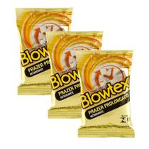 Kit c/ 3 Pacotes Preservativo Blowtex Retardante c/ 3 Un Cada