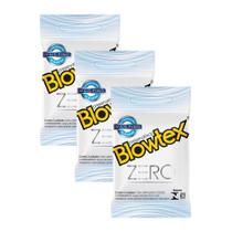 Kit c/ 3 Pacotes Preservativo Blowtex Zero c/ 3 Un Cada