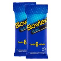 Kit c/ 3 Pacotes Preservativos Blowtex Action c/ 6 Un Cada