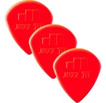 Kit c/ 3 palhetas nylon jazz dunlop iii vermelha 47r3n 1827 Kit c/ 3 palhetas nylon jazz dunlop iii vermelha 47r3n 1827