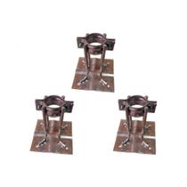 Kit C/3 - Para-Raio Base Para Mastro 1.1/2'' A Fogo Kit C/3 - Para-Raio Base Para Mastro 1.1/2'' A Fogo