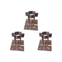 Kit C/3 - Para-Raio Base Para Mastro 2'' A Fogo Kit C/3 - Para-Raio Base Para Mastro 2'' A Fogo