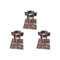 Kit C/3 - Para-Raio Base Para Mastro 2'' A Fogo Kit C/3 - Para-Raio Base Para Mastro 2'' A Fogo
