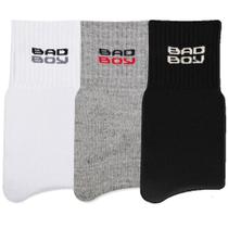 Kit c/3 Pares de Meia Bad Boy Cano Médio (15 cm) - 7650