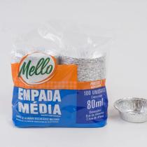 Kit c/3 pct forma de aluminio empada media 80 ml. c/100 un. wyda/mello/vabene