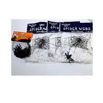 kit c/3 pct teia aranha branca 1 aranha preta c/12 halloween kit c/3 pct teia aranha branca 1 aranha preta c/12 halloween