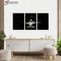 Kit C/ 3 Peças Quadros Decorativos 40x60 Preto E Branco Foto