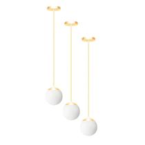 Kit C/3 Pendente Globo Jabuticaba Stutt Dourado Champanhe B