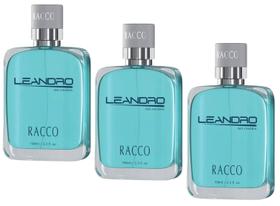 Kit C/3 Perfume Deo Colonia Masculino Leandro Racco 100ml