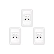 Kit C/3 - Pial Conjunto Pop 4X2 2 Tomada 10A Lgx303