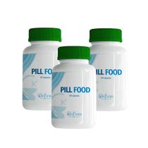 Kit C/ 3 Pill Food 60 Cápsulas Suplemento Crescimento Fortalecimento Cabelo Unha Pele - ClinFarma Kit C/ 3 Pill Food 60 Cápsulas Suplemento Crescimento Fortalecimento Cabelo Unha Pele - ClinFarma