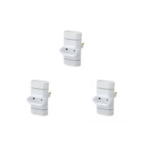 Kit C/3 - Pino 3 Saidas 2 Polos Perlex ''T'' Branco 245Br Kit C/3 - Pino 3 Saidas 2 Polos Perlex ''T'' Branco 245Br