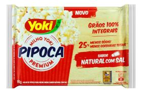 Kit c/ 3 Pipoca para Micro-Ondas Natural com Sal Yoki