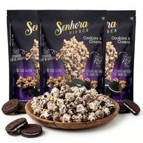 Kit c/ 3 Pipocas Gourmet Cookies & Cream Senhora 100g Kit c/ 3 Pipocas Gourmet Cookies & Cream Senhora 100g
