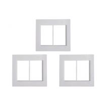 Kit C/3 - Placa Conjunto Modular Ilumi Vivaz 4X4 - 3 Modu... Kit C/3 - Placa Conjunto Modular Ilumi Vivaz 4X4 - 3 Modu...