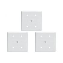 Kit C/3 - Placa Perlex Branca 4X4 (Cega+Furo) 23Pl00/66 Kit C/3 - Placa Perlex Branca 4X4 (Cega+Furo) 23Pl00/66