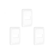 Kit C/3 - Placa Pial Pop Branca 4X2(1Modulo Horizontal) L...