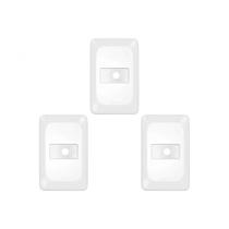 Kit C/3 - Placa Pial Pop Branca 4X2 - Saida Fio Lgp20F Kit C/3 - Placa Pial Pop Branca 4X2 - Saida Fio Lgp20F