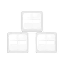 Kit C/3 - Placa Pial Pop Branca 4X4 - 1 Modulo+1 Modulo L...