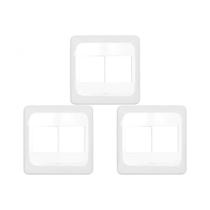 Kit C/3 - Placa Pial Pop Branca 4X4 - 2 Modulos+2 Modulos...