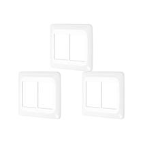 Kit C/3 - Placa Pial Pop Branca 4X4 (3+3 Horizontal) Lgp46