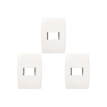 Kit C/3 - Placa Soprano Ilus 4X2 (1 Modulo Horizontal) 5T... Kit C/3 - Placa Soprano Ilus 4X2 (1 Modulo Horizontal) 5T...