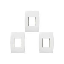 Kit C/3 - Placa Soprano Ilus 4X2 (2 Modulos Horizontal) 5... Kit C/3 - Placa Soprano Ilus 4X2 (2 Modulos Horizontal) 5...