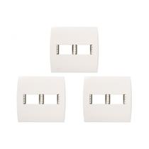 Kit C/3 - Placa Soprano Ilus 4X4 (2 Modulos Horizontal) ...