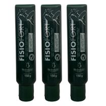 Kit C/3 Pomada Massageadora FisioFort 150g Bio Instinto Relaxante Muscular Corporal