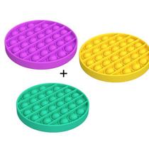 Kit C/3 Pop It Fidget Brinquedo Anti Stress Sensorial Pronta Entrega