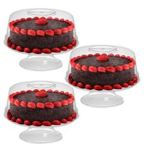 Kit C 3 Porta Bolos Boleira Em Acrilico Pedestal Pequeno Kit C 3 Porta Bolos Boleira Em Acrilico Pedestal Pequeno