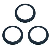 Kit C/3 Porta Grelha Caixilho Ralo Redondo 10cm Inox Preto