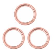 Kit C/3 Porta Grelha Caixilho Ralo Redondo 10cm Inox Rose
