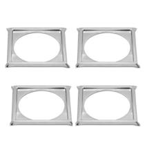 Kit C/3 Porta Grelha Ralo Click 15x15 Suporte Cromado Inox