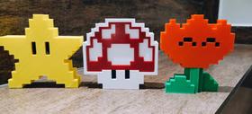 Kit C/ 3 Power Up Super Mario Presente Colecionáveis Gamers