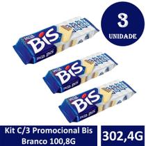 Kit C/3 Promocional Bis Branco 100,8G