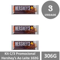 Kit C/3 Promocional Hersheys Ao Leite 102G Kit C/3 Promocional Hersheys Ao Leite 102G