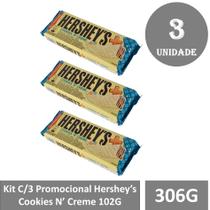 Kit C/3 Promocional Hersheys Cookies N Creme 102G